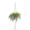 25" Fern Hanging Artificial Plant in Decorative Basket